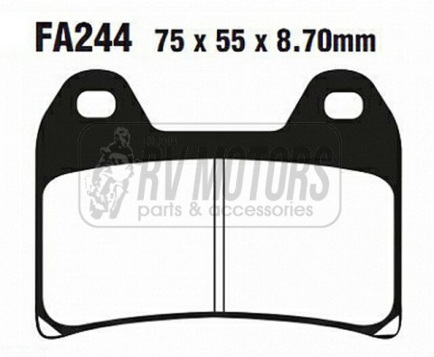 Тормозные колодки EBC FA244HH