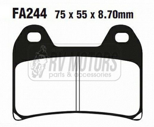 Гальмівні колодки EBC FA244HH