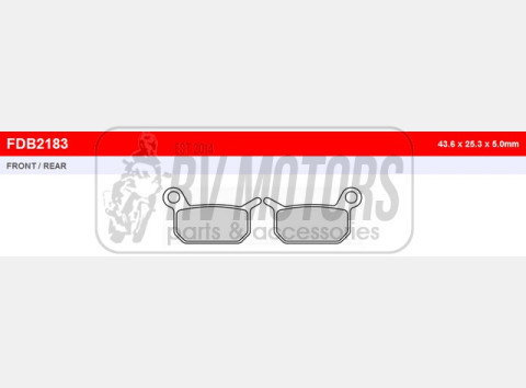 Тормозные колодки FERODO FDB2183SG