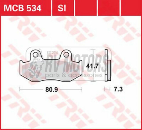 Тормозные колодки TRW LUCAS MCB534 