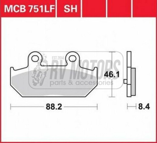 Гальмівні колодки TRW LUCAS MCB751