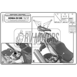 Крепления кофра KAPPA (без площадки) Honda CB 1300/S (03-09) KZ259