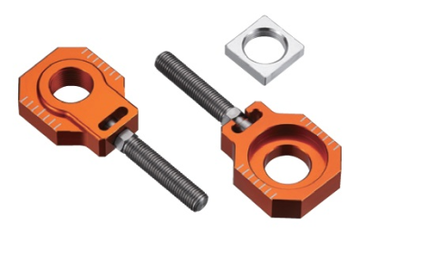 Натяжитель приводной цепи KTM SX/SXF/EXC 125-530 '08-'12, EXC/EXCF '08-'19 оранжевый ACCEL AB18OR