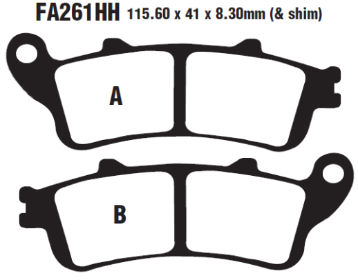 Гальмівні колодки EBC FA261V