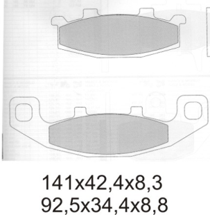 Тормозные колодки GALFER FD090G1651 (FA129)