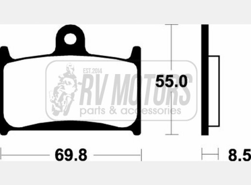 Гальмівні колодки SBS 624HS