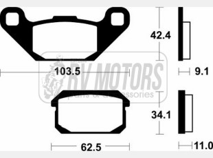 Тормозные колодки SBS 848SI