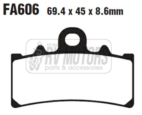 Тормозные колодки EBC FA606HH