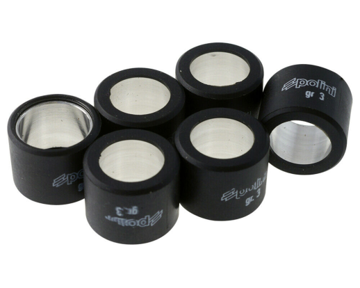 Ролики варіатора POLINI 046-92-30 19x15,5/3г 6шт оранжевий