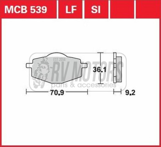 Гальмівні колодки TRW LUCAS MCB539