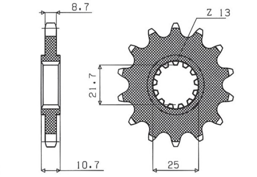 Привідна зірка SUNSTAR 51917 (JTF580.17)