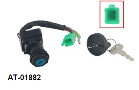 Замок зажигания SUZUKI LT-F 250 QUAD RUNNER '99-'02, LT-4WD/4WDX '87-'98 (OEM: 37110-19B01, 37110-19B02, 37110-19B03) BRONCO AT-01882