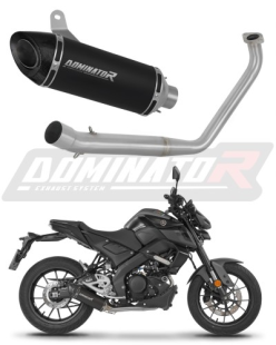 Полная система выхлопа Yamaha MT 125 2020 DOMINATOR овальный HP8 черный