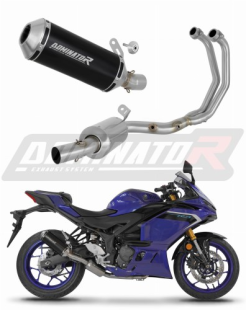 Полная система выхлопа Yamaha YZF-R3 2025 - 2026 DOMINATOR овальный G2 черный