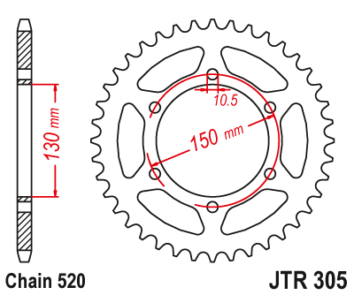 Привідна зірка JT JTR305.46 (PBR 236)