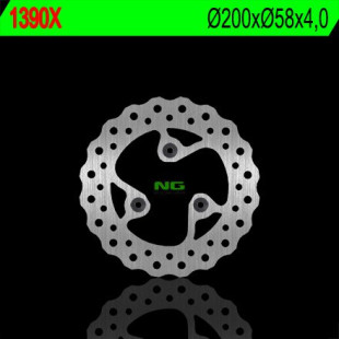 Тормозной диск NG передний AGILLITY 50/125RS '09-'12 (200X58X4) (3X10,5MM) NG1390X