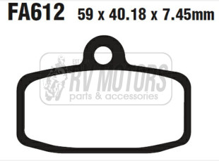 Тормозные колодки EBC FA612TT