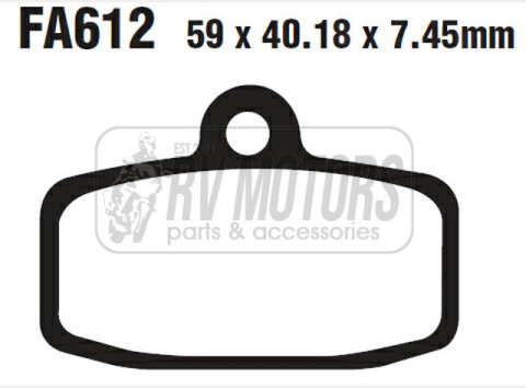Тормозные колодки EBC FA612TT