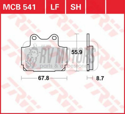Гальмівні колодки TRW LUCAS MCB541