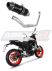 Полная система выхлопа Yamaha MT 125 2020 DOMINATOR овальный HP3 черный