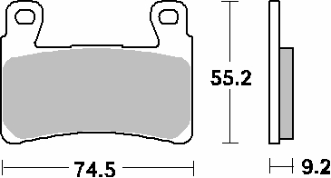 Гальмівні колодки SBS 860RS (FA296)