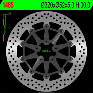 Тормозной диск NG передний KTM DUKE 690 R/ABS '14-'16 (320X52X5) (5X8,5MM) NG1465
