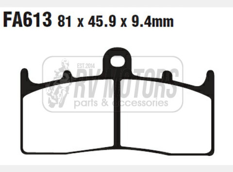 Тормозные колодки EBC FA613HH