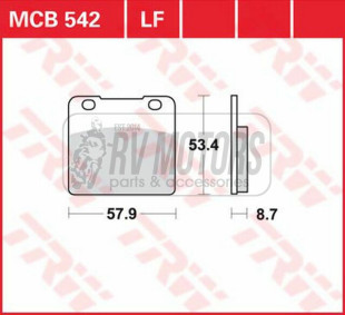 Тормозные колодки TRW LUCAS MCB542