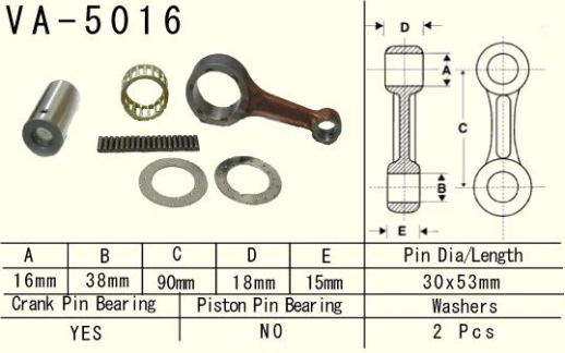 Шатун HONDA CRF 250 R/X '04-'09 VESRAH VA-5016