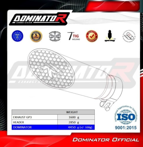 Полная система выхлопа Suzuki GSX-S 1000 GX 2024 DOMINATOR GP3