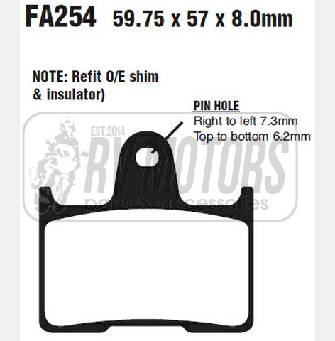 Гальмівні колодки EBC FA254