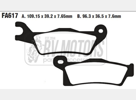 Гальмівні колодки EBC FA617TT
