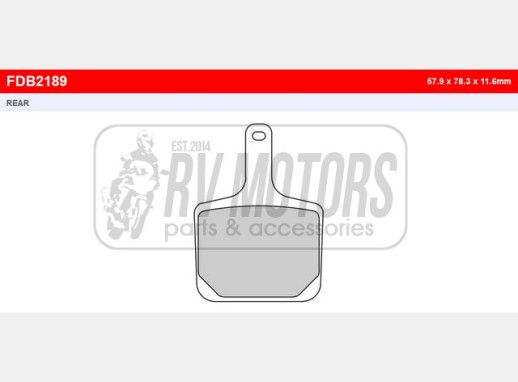 Гальмівні колодки FERODO FDB2189SG