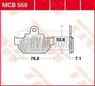 Тормозные колодки TRW LUCAS MCB550