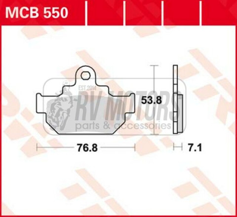 Тормозные колодки TRW LUCAS MCB550