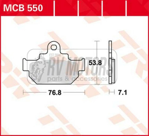 Гальмівні колодки TRW LUCAS MCB550