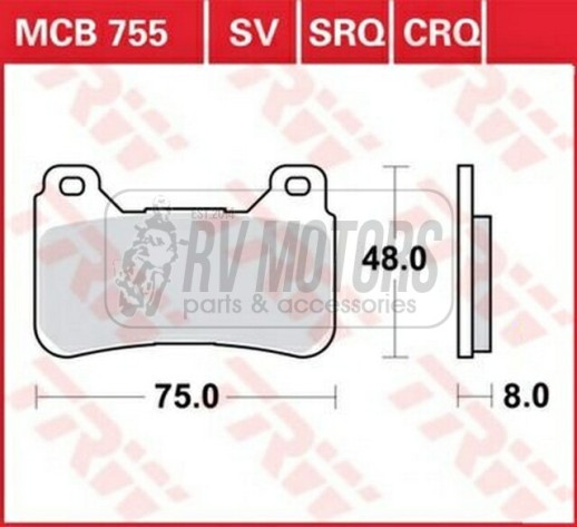 Колодки гальмівні TRW LUCAS MCB755SV