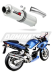 Прямоток Suzuki SV 650 S 1999 - 2002 DOMINATOR круглый