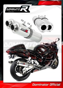 Прямоток DOMINATOR SUZUKI GSXR GSX 1300 R HAYABUSA 1999 - 2007 круглый
