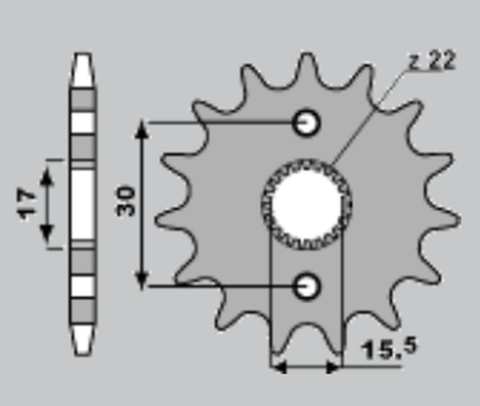 Приводная звезда HONDA CR 80/85 '87-'07 GROSSKOPF 33212G (JTF1256.12)