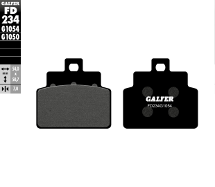 Тормозные колодки GALFER FD234G1054 (FA301)