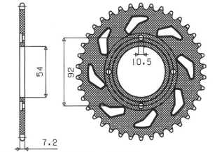 Приводная звезда SUNSTAR 1-2046 49 (JTR 835.49)