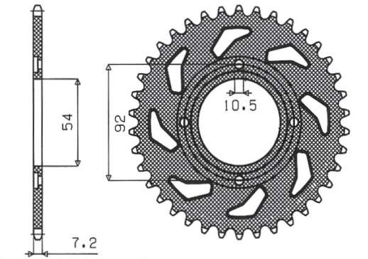 Привідна зірка SUNSTAR 1-2046 49 (JTR 835.49)
