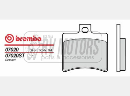 Гальмівні колодки BREMBO BRM 07020XS