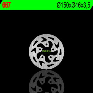 Тормозной диск NG задний GAS GAS 50 EC/TXT (150X46X3,5) NG667