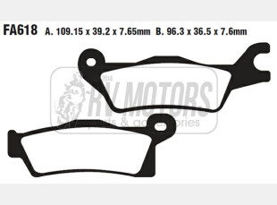 Тормозные колодки EBC FA618TT