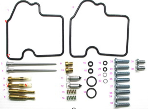 Ремкомплект карбюратора KAWASAKI KVF 700 PRAIRIE '04-'06 BEARING WORX CK50662 (26-1385)