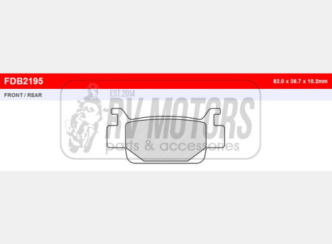 Тормозные колодки FERODO FDB2195SG