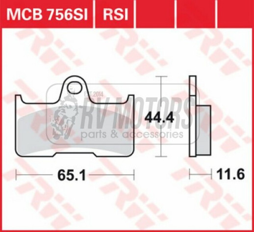 Колодки гальмівні TRW LUCAS MCB756SI