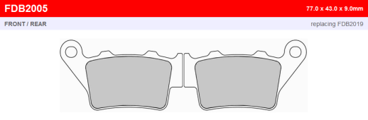 Гальмівні колодки FERODO FDB2005SG=FDB2005SG PLUS